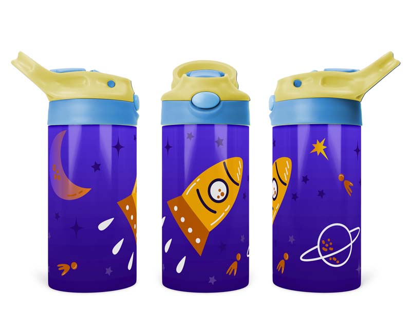 120z Space Rocket Flip Top Tumbler