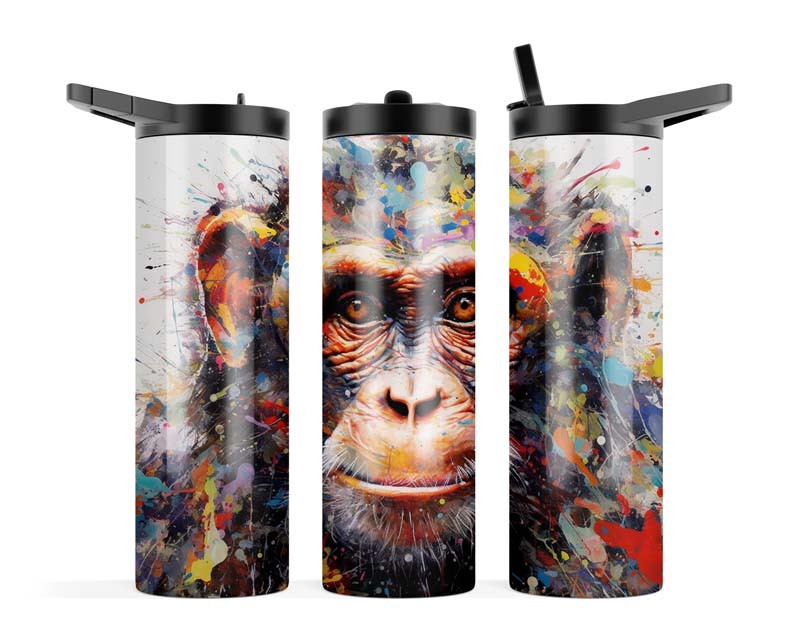 20z Monkey Colour Splash Slurpy Tumbler