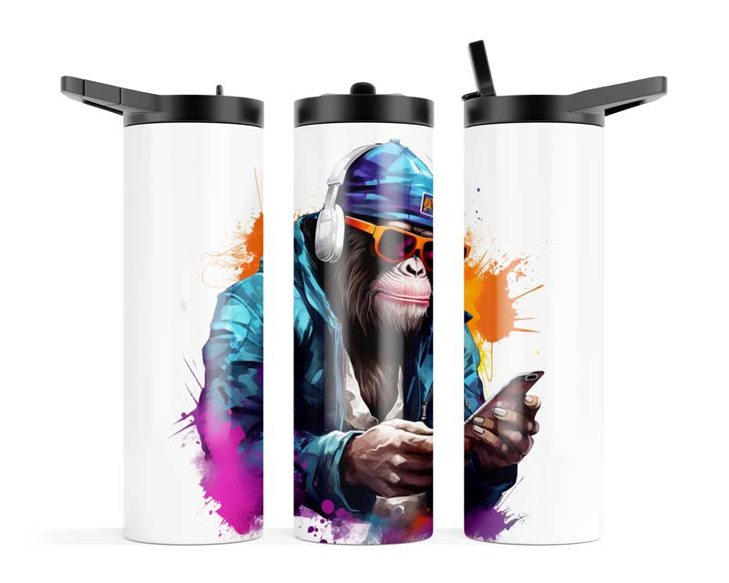 20z Music Monkey Splash Slurpy Tumbler