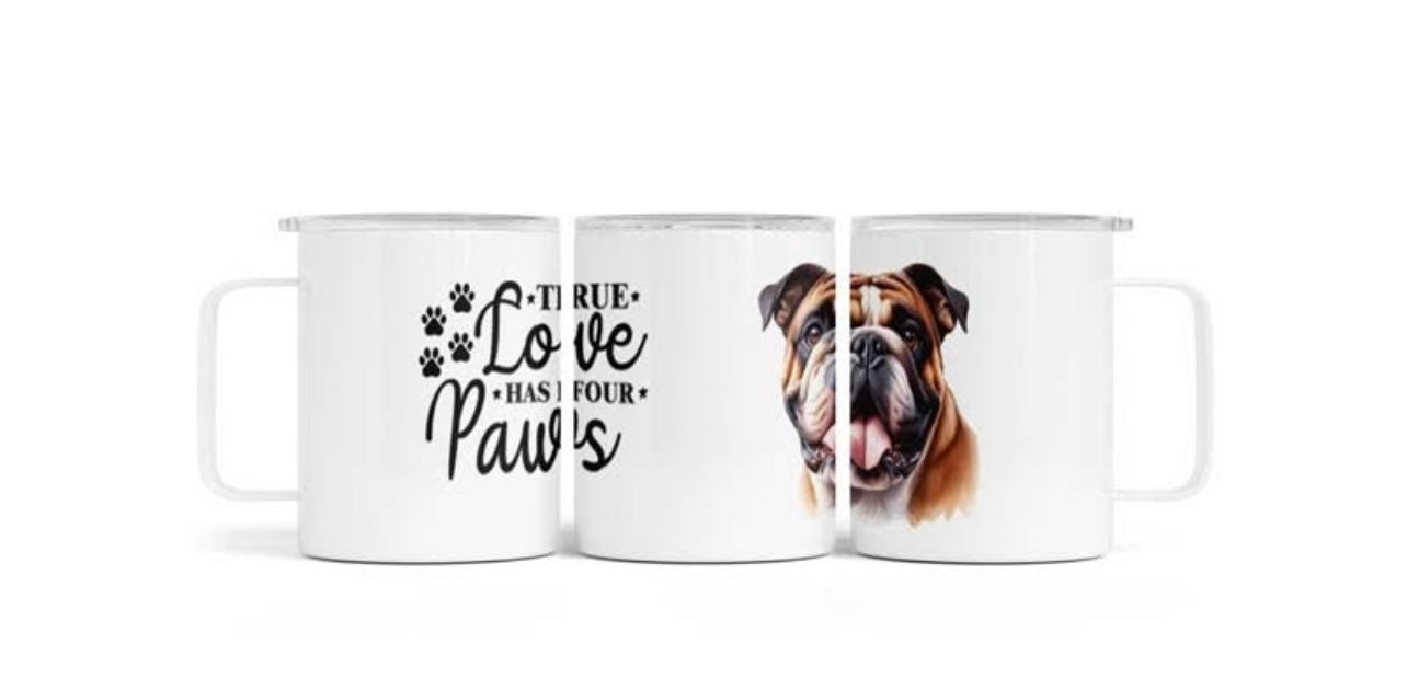 12oz British Bulldog Aluminium Mug