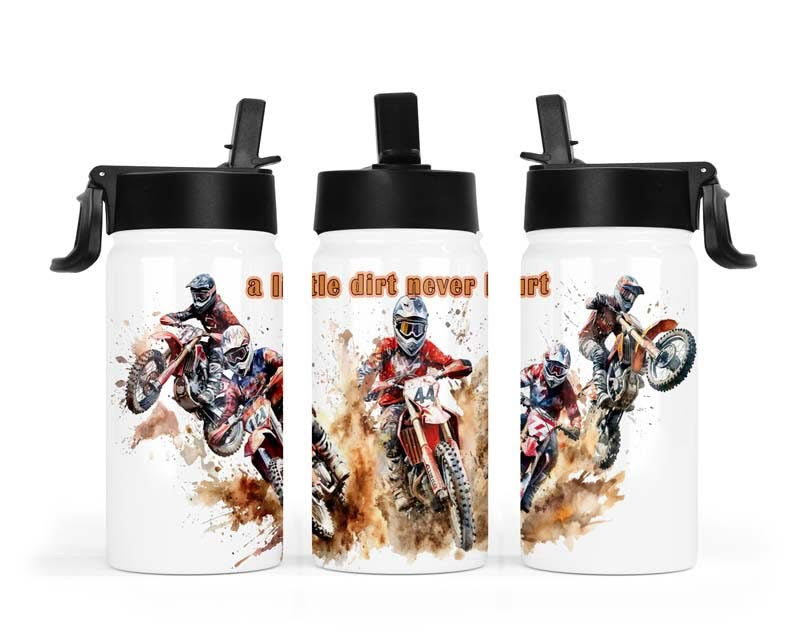 12oz A little Dirt Never Hurt Motocross Mini Slurpy Tumbler