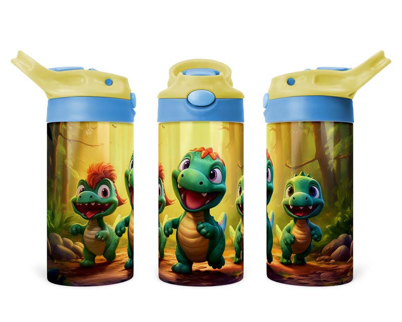 12oz Baby Dinosaurs Tractor Flip Top Tumbler