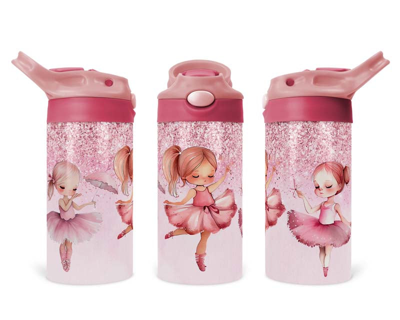 12oz Ballet Dancer Flip Top Tumbler