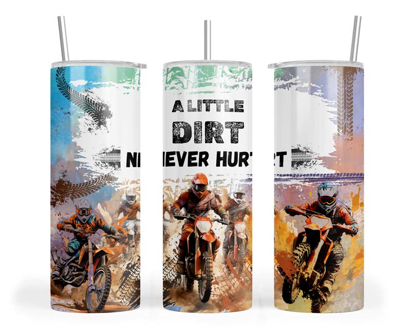 20z Motocross Skinny Tumbler