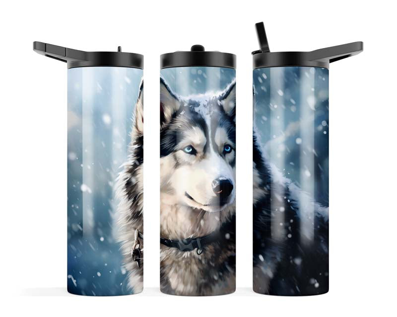 20z Snow Wolf Slurpy Tumbler