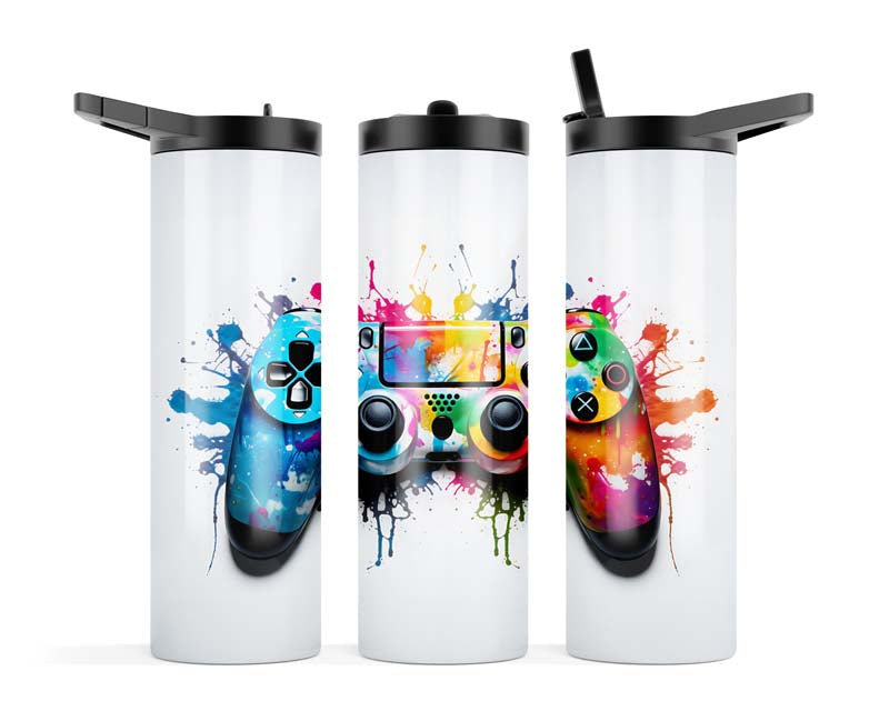 20z PS5 Controller Colour Splash Slurpy Tumbler