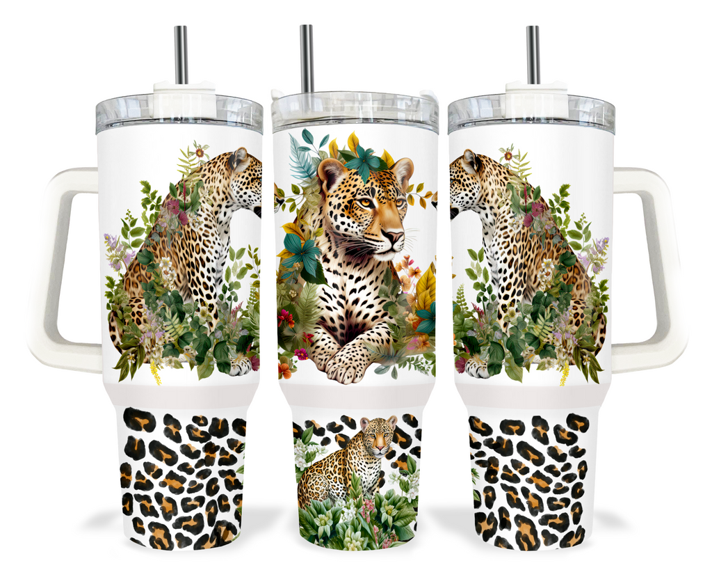 40z Leopard Quencher Tumbler