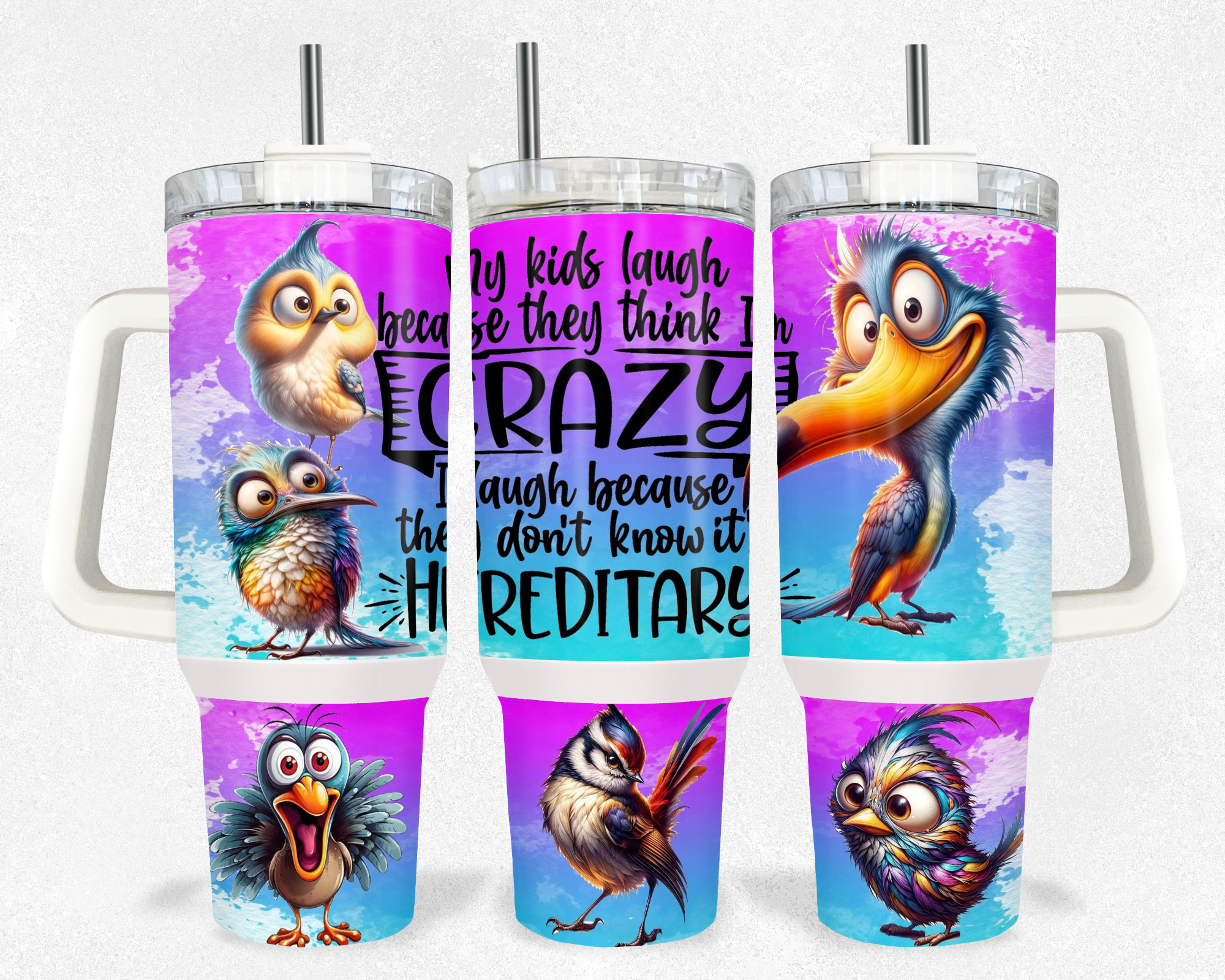 40z Crazy Bird Quencher Tumbler