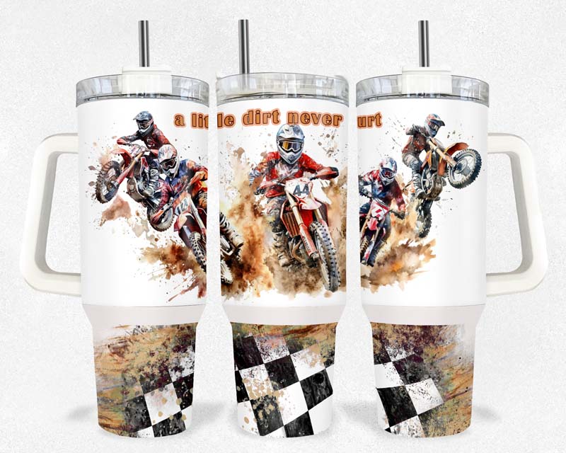 40z Motocross Quencher Tumbler