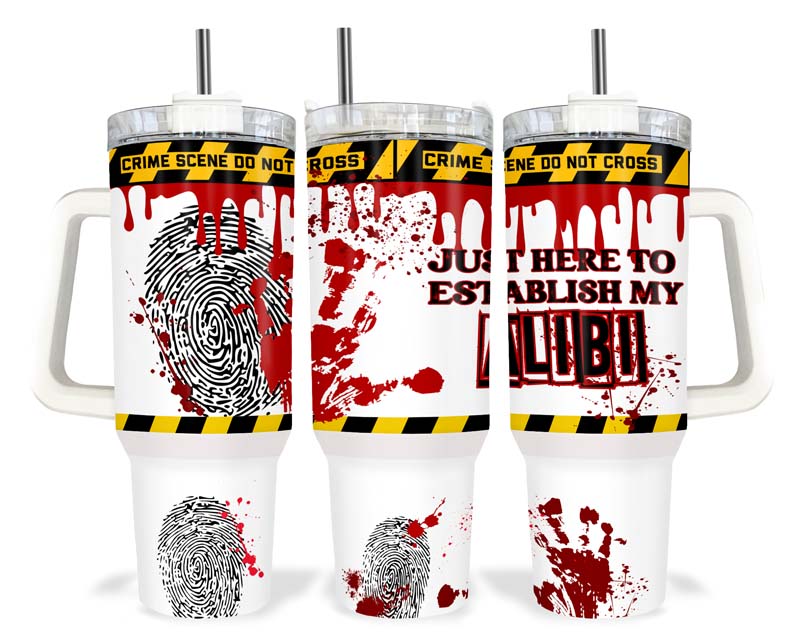 40z Crime Scene Quencher Tumbler