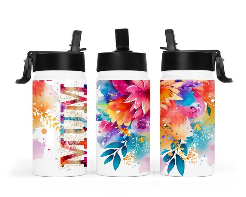 12oz Bright Floral Mum Mini Slurpy Tumbler