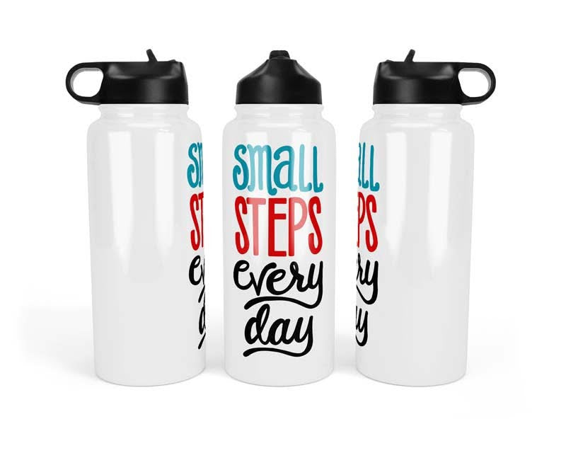 32oz Small Steps Every Day Water Bottle Tumbler