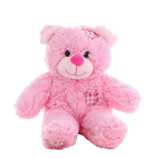 PINK PATCHES BEAR 8”